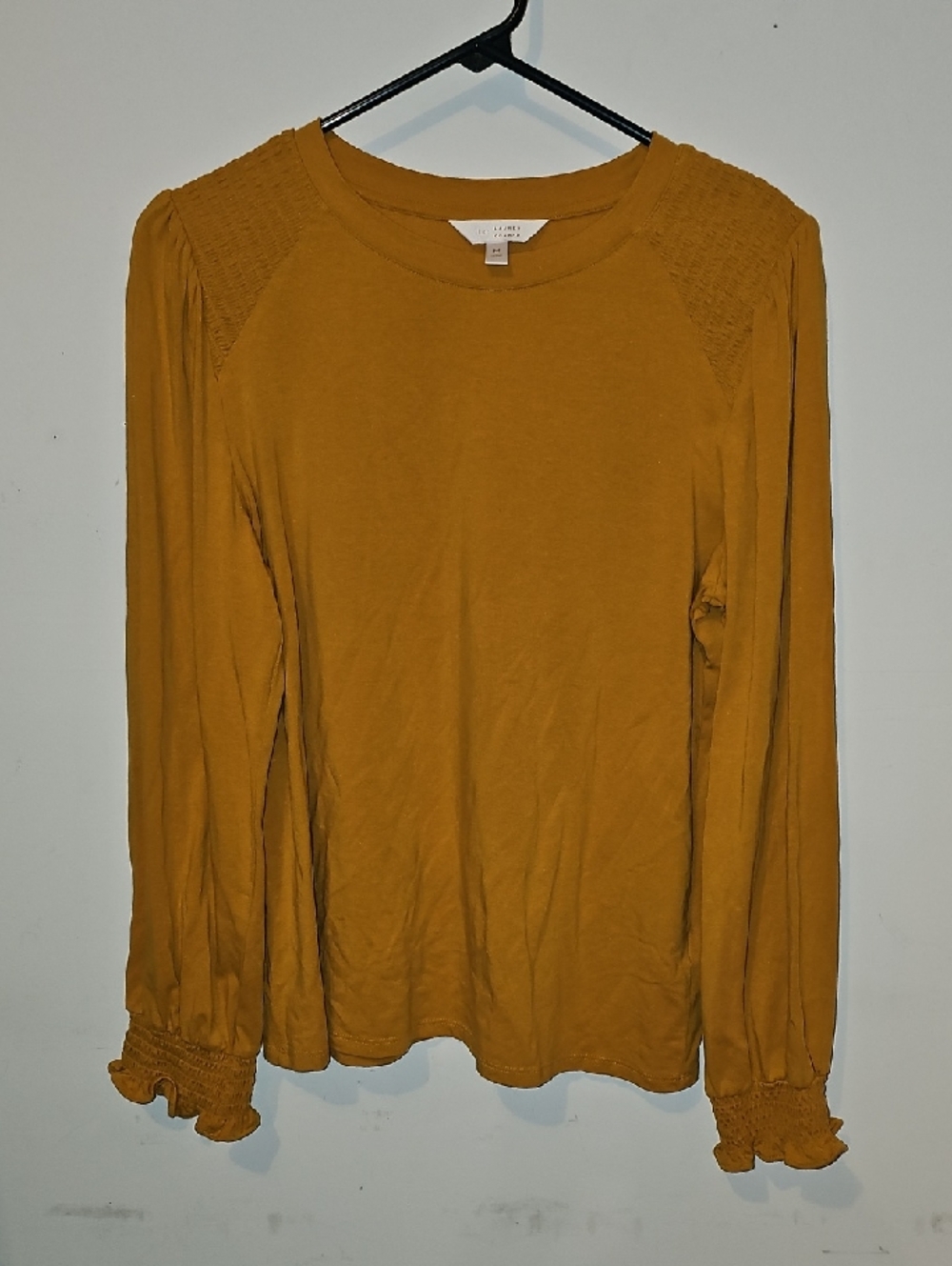 Lauren Conrad Womens Dressy Top. Mustard Colored. Size Medium, Nwots!!